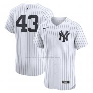 Camiseta Beisbol Hombre New York Yankees Jonathan Loaisiga Primera Elite Blanco