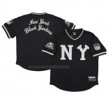 Camiseta Beisbol Hombre New York Yankees Rings & Crwns Mesh Replica V-Neck Negro