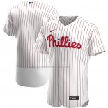 Camiseta Beisbol Hombre Philadelphia Phillies Primera Autentico Blanco