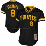 Camiseta Beisbol Hombre Pittsburgh Pirates Willie Stargell Mitchell & Ness 1982 Autentico Cooperstown Collection Mesh Batting Practice Negro