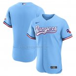 Camiseta Beisbol Hombre Texas Rangers Alterno Autentico Logo Azul