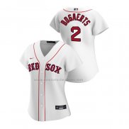 Camiseta Beisbol Mujer Boston Red Sox Xander Bogaerts Replica Primera 2020 Blanco