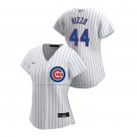Camiseta Beisbol Mujer Chicago Cubs Anthony Rizzo Replica Primera 2020 Blanco