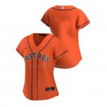 Camiseta Beisbol Mujer Houston Astros Replica Alterno 2020 Naranja