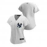 Camiseta Beisbol Mujer New York Yankees Replica Primera 2020 Blanco