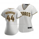 Camiseta Beisbol Mujer San Diego Padres Joe Musgrove Replica Primera Blanco