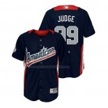 Camiseta Beisbol Nino All Star 2018 Aaron Judge Primera Run Derby American League Azul