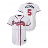 Camiseta Beisbol Nino Atlanta Braves Freddie Freeman Replica Primera Blanco