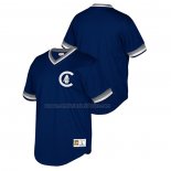 Camiseta Beisbol Nino Chicago Cubs Cooperstown Collection Mesh Wordmark V-Neck Azul