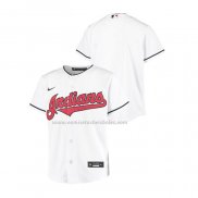 Camiseta Beisbol Nino Cleveland Guardians Replica Primera Blanco