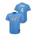 Camiseta Beisbol Nino Kansas City Royals Alex Gordon Replica Alterno Azul