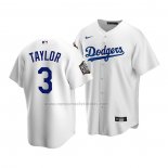 Camiseta Beisbol Nino Los Angeles Dodgers Chris Taylor Primera Replica 2020 Blanco