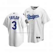 Camiseta Beisbol Nino Los Angeles Dodgers Chris Taylor Primera Replica 2020 Blanco