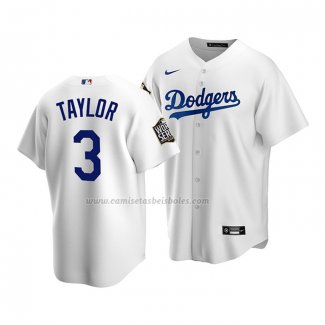 Camiseta Beisbol Nino Los Angeles Dodgers Chris Taylor Primera Replica 2020 Blanco