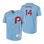 Camiseta Beisbol Nino Philadelphia Phillies Jim Bunning Cooperstown Collection Road Azul Camiseta Beisbol Nino Philadelphia Phillies Jim Bunning Cooperstown Collection Road Azul