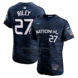 Camiseta Beisbol Hombre Austin Riley All Star 2023 Vapor Premier Elite Azul