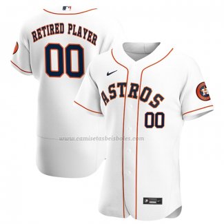 Camiseta Beisbol Hombre Houston Astros Pick-A-Player Retired Roster Primera Autentico Blanco