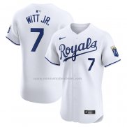 Camiseta Beisbol Hombre Kansas City Royals Bobby Witt Jr. Primera Elite Blanco