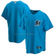 Camiseta Beisbol Hombre Miami Marlins Alterno Replica Azul