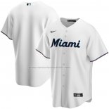 Camiseta Beisbol Hombre Miami Marlins Primera Replica Blanco