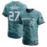 Camiseta Beisbol Hombre Mike Trout All Star 2023 Vapor Premier Elite Verde