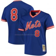 Camiseta Beisbol Hombre New York Mets Gary Carter Mitchell & Ness Batting Practice Azul