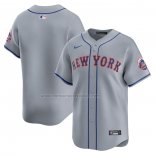 Camiseta Beisbol Hombre New York Mets Segunda Limited Gris