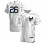 Camiseta Beisbol Hombre New York Yankees DJ LeMahieu Primera Autentico Blanco Camiseta Beisbol Hombre New York Yankees DJ LeMahieu Primera Autentico Blanco