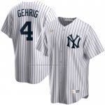 Camiseta Beisbol Hombre New York Yankees Lou Gehrig Primera Cooperstown Collection Blanco Camiseta Beisbol Hombre New York Yankees Lou Gehrig Primera Cooperstown Collection Blanco