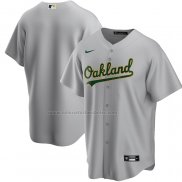 Camiseta Beisbol Hombre Oakland Athletics Road Replica Gris