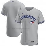 Camiseta Beisbol Hombre Toronto Blue Jays Road Autentico Gris