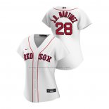 Camiseta Beisbol Mujer Boston Red Sox J.d. Martinez Replica Primera 2020 Blanco