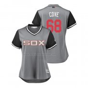 Camiseta Beisbol Mujer Chicago White Sox Dylan Covey 2018 LLWS Players Weekend Cove Gris