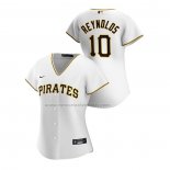Camiseta Beisbol Mujer Pittsburgh Pirates Bryan Reynolds Replica Primera 2020 Blanco