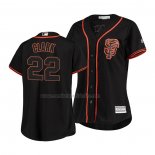 Camiseta Beisbol Mujer San Francisco Giants Will Clark Cool Base Negro