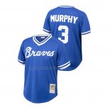 Camiseta Beisbol Nino Atlanta Braves Dale Murphy Cooperstown Collection Mesh Batting Practice Azul