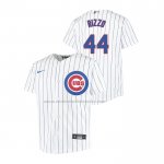 Camiseta Beisbol Nino Chicago Cubs Anthony Rizzo Replica Primera Blanco