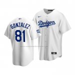 Camiseta Beisbol Nino Los Angeles Dodgers Victor Gonzalez Primera Replica 2020 Blanco