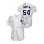 Camiseta Beisbol Nino New York Yankees Aroldis Chapman Cooperstown Collection Primera Blanco