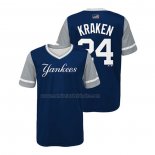 Camiseta Beisbol Nino New York Yankees Gary Sanchez 2018 LLWS Players Weekend Kraken Azul