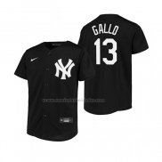 Camiseta Beisbol Nino New York Yankees Joey Gallo Replica Negro