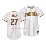 Camiseta Beisbol Nino San Diego Padres Keone Kela Replica Primera Blanco