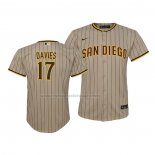 Camiseta Beisbol Nino San Diego Padres Zach Davies Replica Cool Base Marron