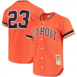 Camiseta Beisbol Hombre Detroit Tigers Kirk Gibson Mitchell & Ness Cooperstown Collection Mesh Batting Practice Naranja