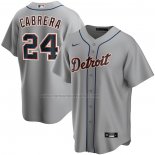 Camiseta Beisbol Hombre Detroit Tigers Miguel Cabrera Road Replica Gris