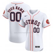 Camiseta Beisbol Hombre Houston Astros Elite Primera Personalizada Blanco