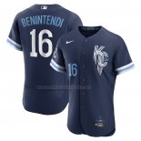 Camiseta Beisbol Hombre Kansas City Royals Andrew Benintendi 2022 City Connect Autentico Azul