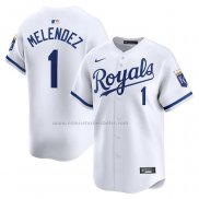 Camiseta Beisbol Hombre Kansas City Royals MJ Melendez Primera Limited Blanco