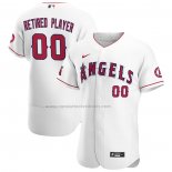 Camiseta Beisbol Hombre Los Angeles Angels Pick-A-Player Retired Roster Primera Autentico Blanco