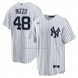 Camiseta Beisbol Hombre New York Yankees Anthony Rizzo Primera Official Replica Blanco